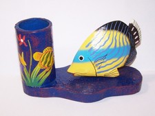 HOLZ STIFTEHALTER BLAU BOX